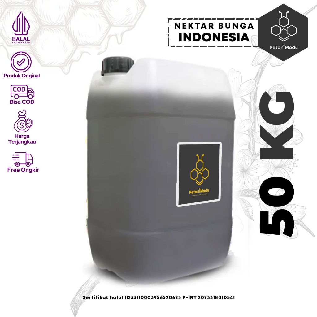 

GROSIR | 50 KG - Madu Asli Murni Raw Honey Original 100%