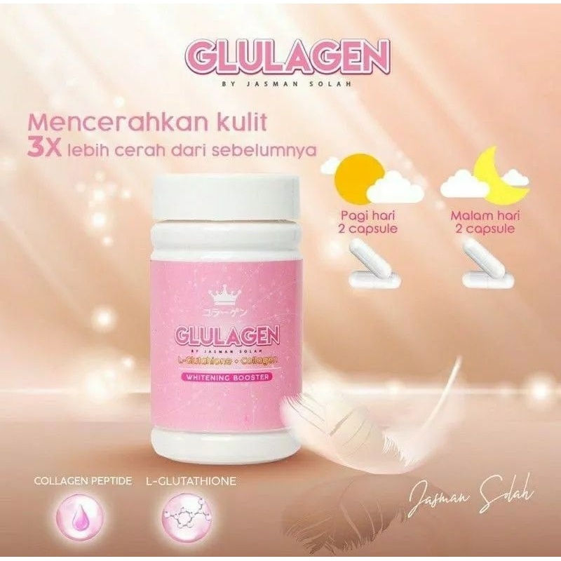 Glulagen By Jasman Solah Original Suplemen Pemutih Kulit - Glulagen Asli Original Pemutih Badan Ampu