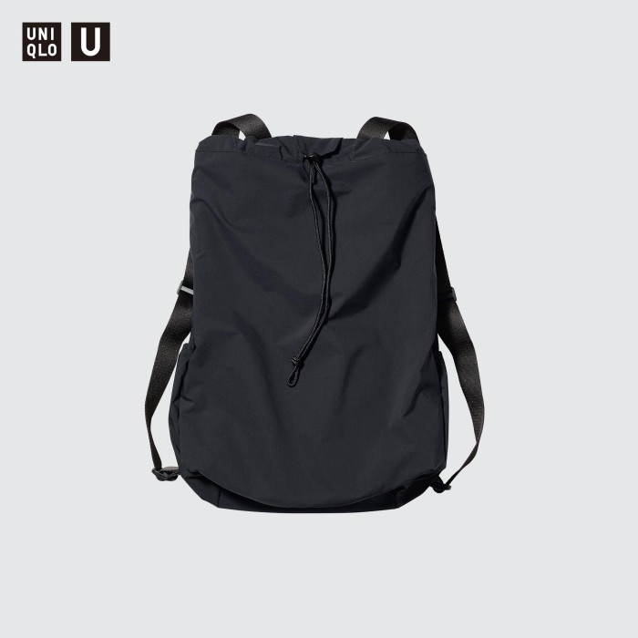 UNIQLO Tas Ransel Serut 466920 - 09 BLACK