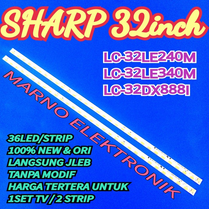 BL BACKLIGHT LED SHARP LC-32LE240M LC-32LE240 LC 32LE240 LC 32LE240M PART TOOL ELECTRO