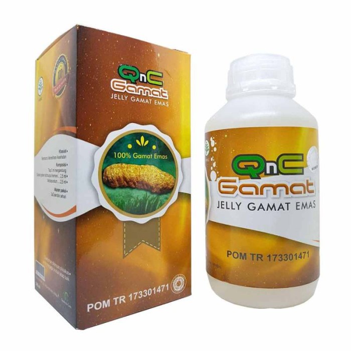 Jeli Gamat Emas Obat Qnc Jelly Gamat Original