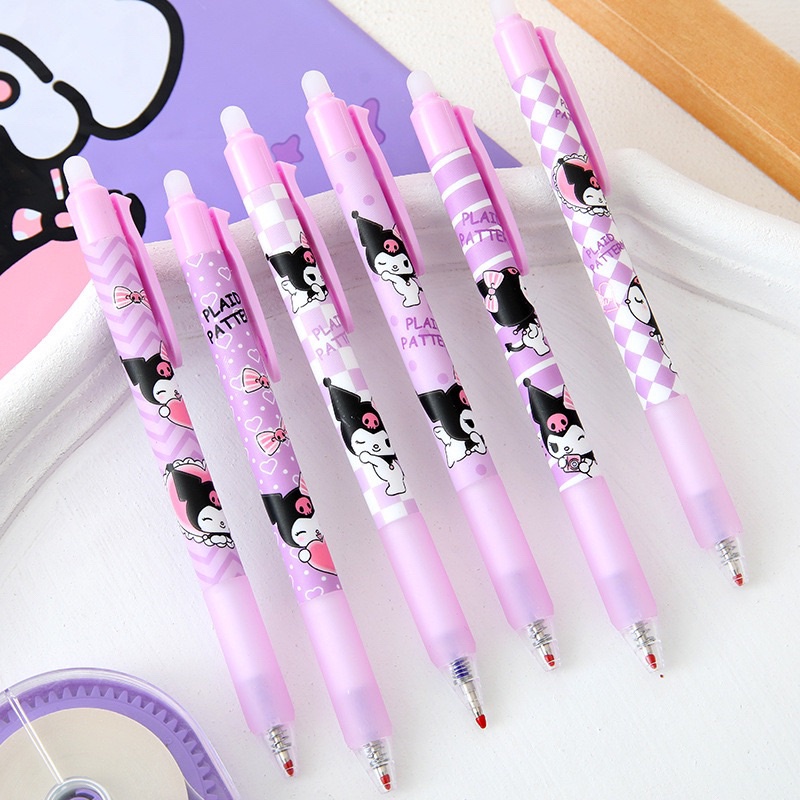 

17. Erasable Pen 1Pc Sanrio Kuromi - Bolpen Bisa Dihapus - Frixtion 0.5mm Warna Biru [thehanscorner]