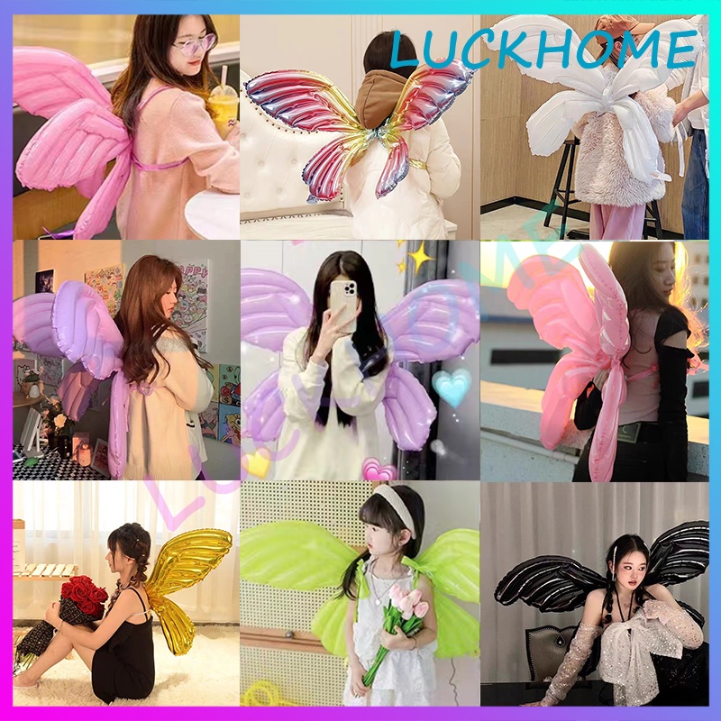 Balon Pesta Sayap Balon Balon Sayap Hewan Kupu-Kupu Cantik Balon Kupu-Kupu Sayap