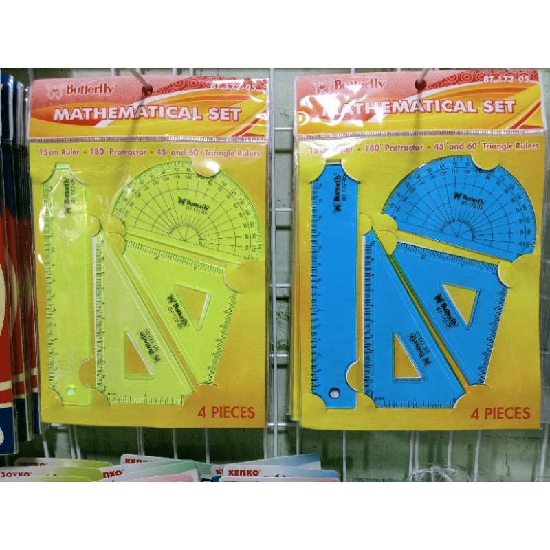 

PENGGARIS / GARISAN MATEMATIKA SET 4pcs