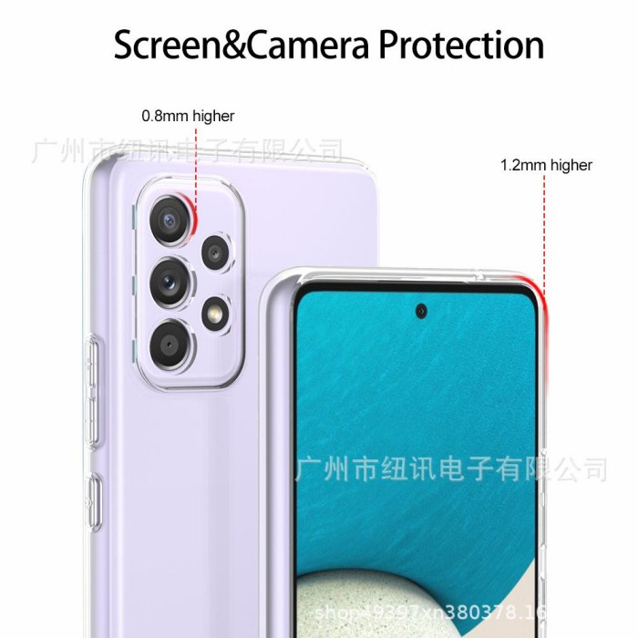Soft Case Samsung A73 5G Slim Case Clear Transparant Cover Silicone Casing