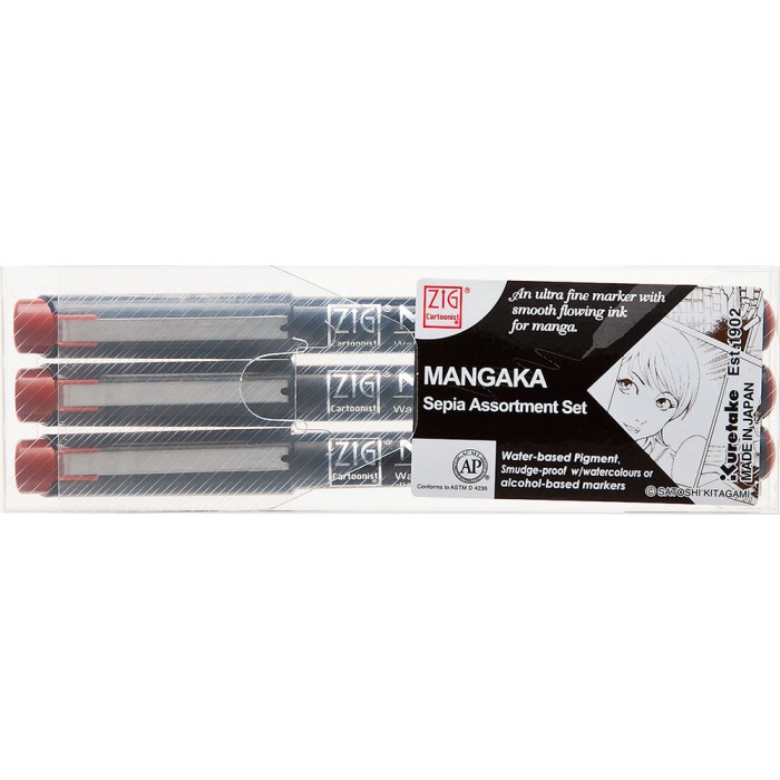 

Andma ZIG CARTOONIST MANGAKA SET 3 SEPIA (CNM-3VSP)