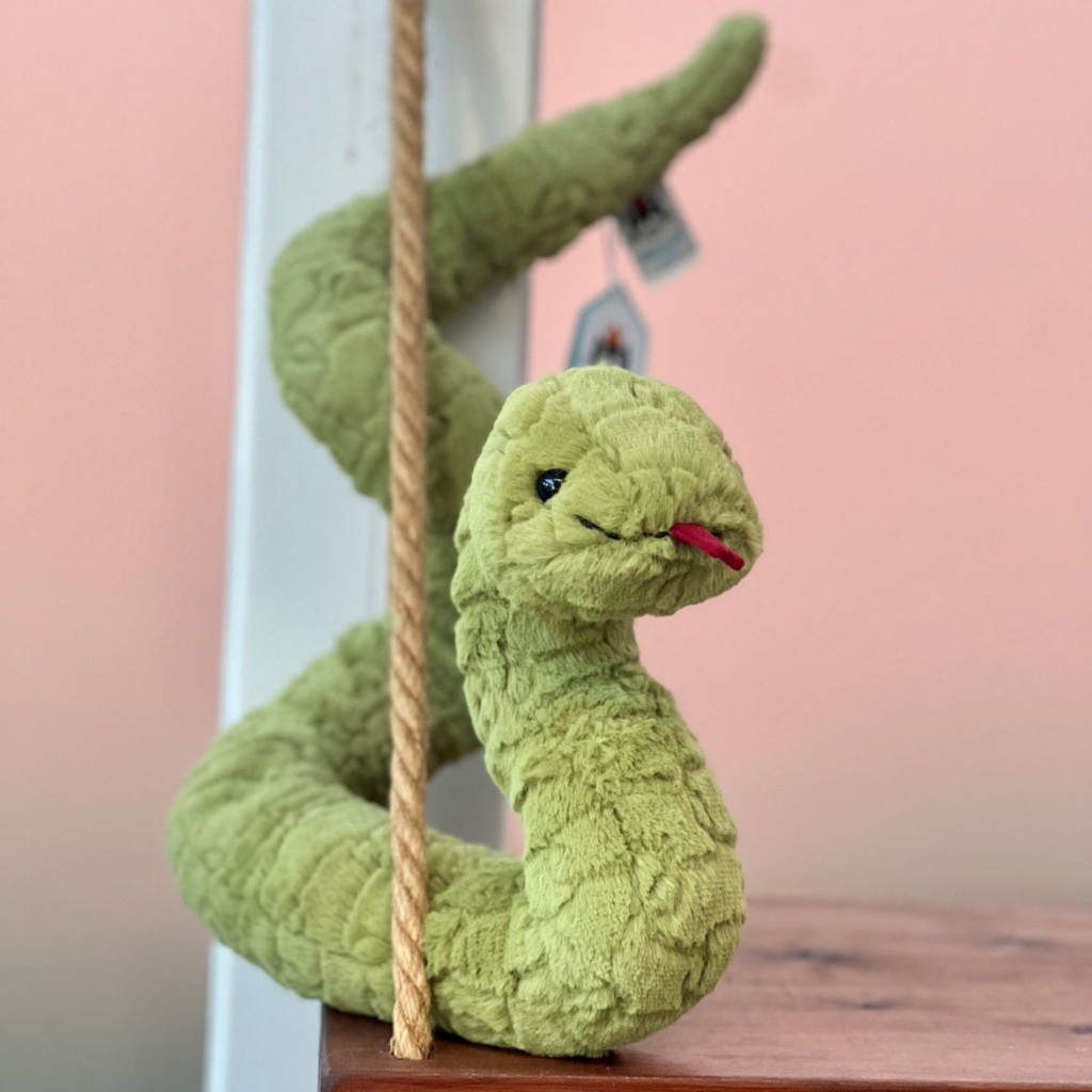 pabrik branded stevie Snake ular hijau cacing ulat reptil toy japan plush doll mainan boneka binatan