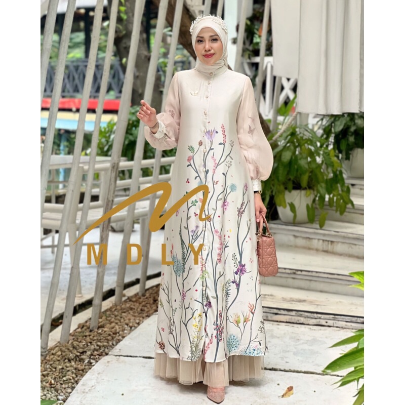 galleryku (COD) FLASH SALE MARVELLA BY MDLY,MDLY ORIGINAL,GAMIS PESTA PREMIUM,MDLY TERBARU,GAMIS MEW