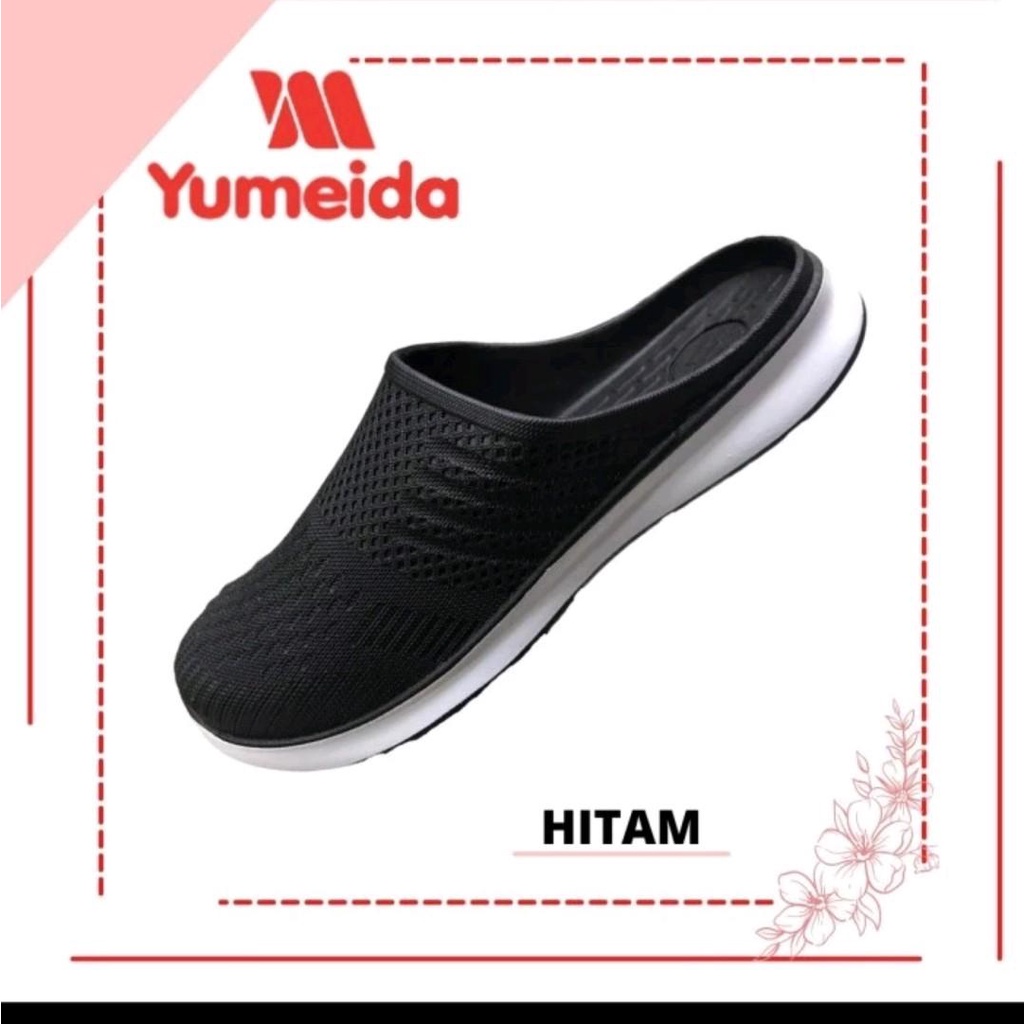 Sandal Sepatu santai slop karet pria ringan yumeida gt 9117l