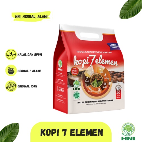 

KOPI 7 ELEMEN Hni Hpai Kaya Rempah Rempah / Kopi Herbal Jamu BPOM Original 100%