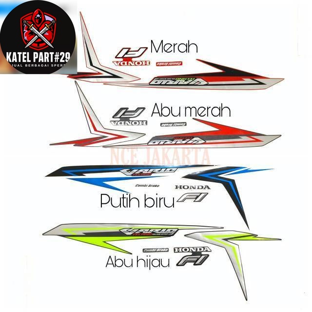 Stiker striping Vario 125 LED tahun 2016