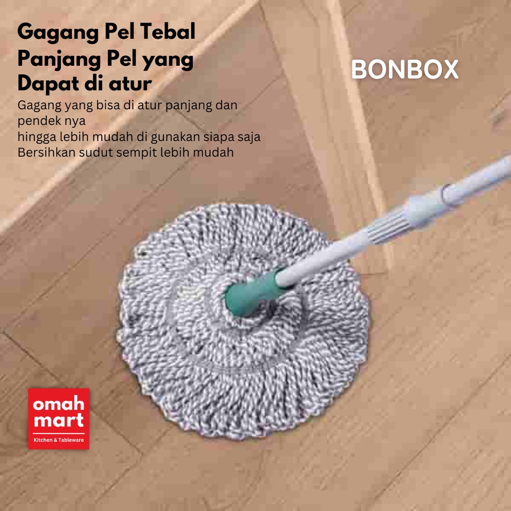 Alat Pel Lantai - Biasa Tarik Peras Otomatis Praktis Gagang Stainless Steel BCT3301 Bonbox