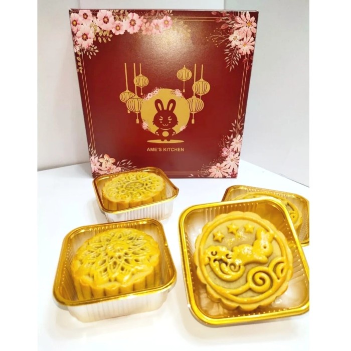 

Less sugar Mooncake moon cake kue bulan Ame Lim kotak ekonomis - Mix LS telur, 150gr/pcs