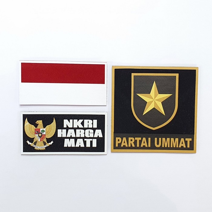 Kemeja Tactical Partai UMMAT Kualitas Premium Free EMBLEM - 3PCS EMBLEM, L