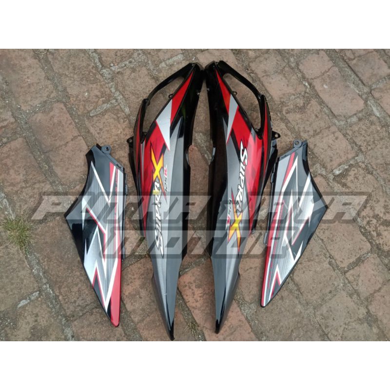 Bodi Supra X 125 New th.2008 Set Stripping Merah Dek Bodi Supra X 125 New th.2008 Set Stripping Kual