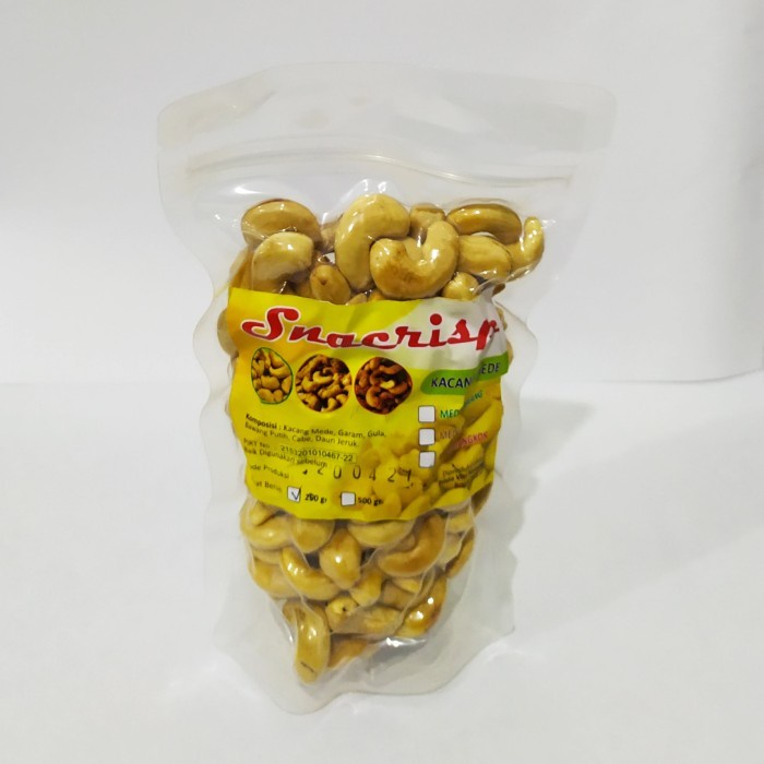 

Snacrisp Roasted Cashew Nuts Snack 200gr Kacang Mede Panggang