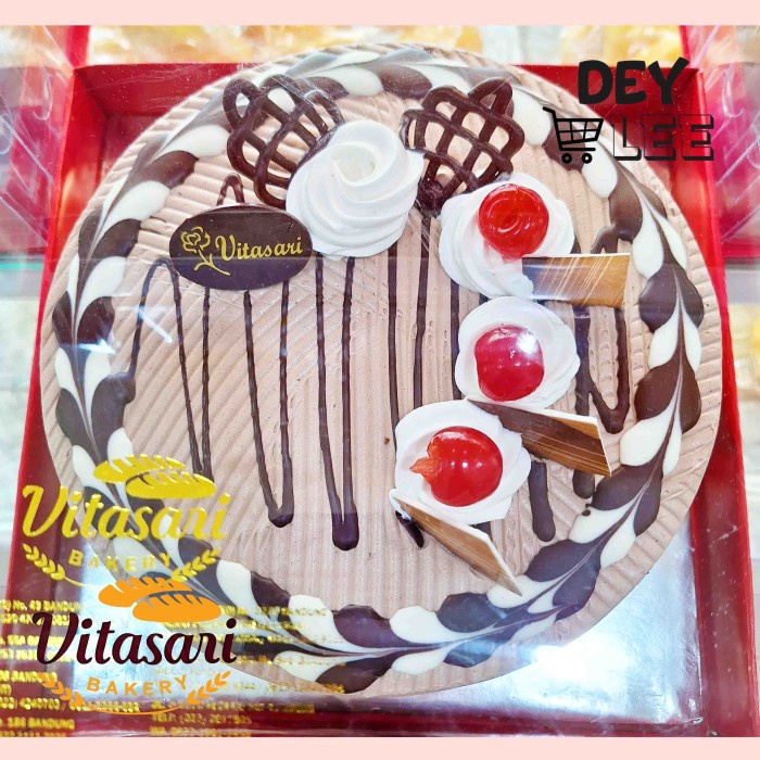 

[PO] VITASARI Blackforest Cake Cream Coklat Bulat Kue Ulang Tahun Birthday Cake Bandung