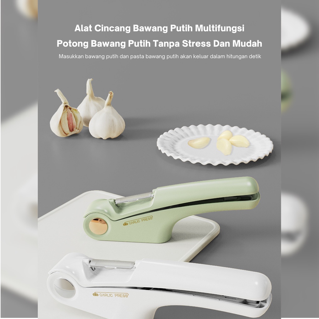 Suumo Alat Cincang Bawang Putih Multifungsi/ Garlic Press Machine