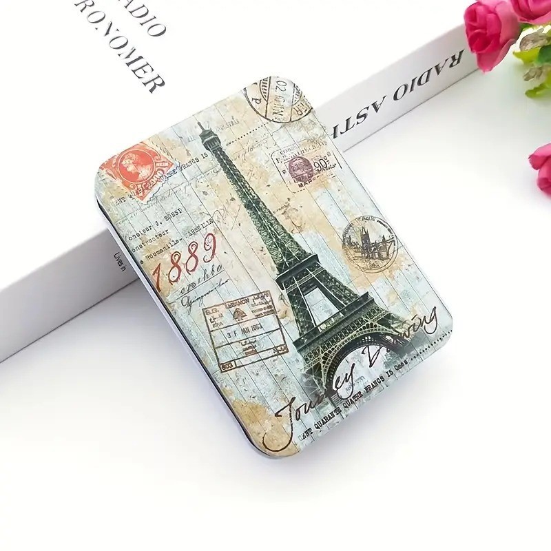 Jumidor Kotak Tempat Rokok Cigarettes Cases Creative Design Tinplate Menara Eifel - JM-1974 - Gray