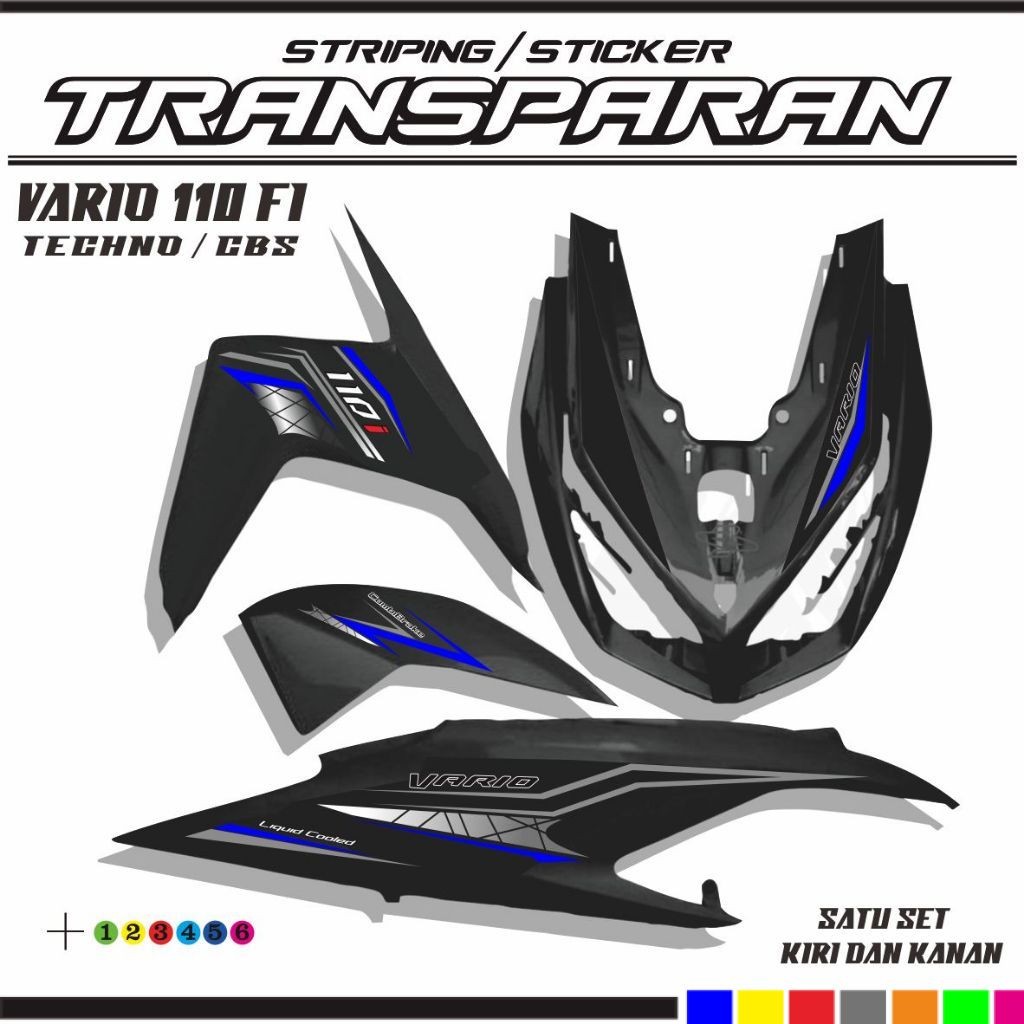STIKER VARIO OLD 110 TECHNO / STRIPING VARIO 110 TECHNO /VARIO 110 CBS STIKER TRANAPARAN TRANSFARAN