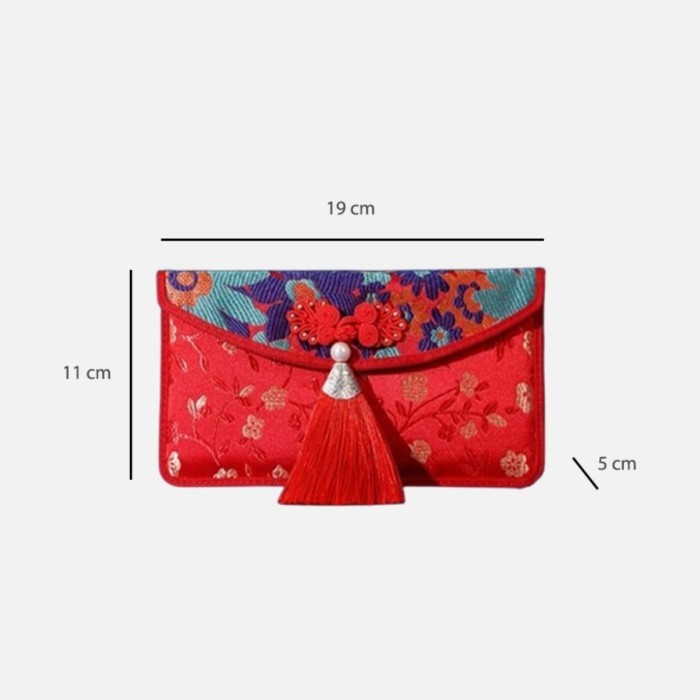

Amplop Angpau Imlek Premium / Angpao Kain Fabric Chinese New Year 4210 - (A) 19cm