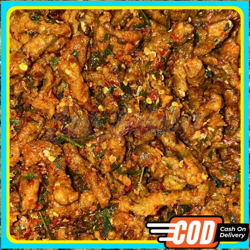

1kg keripik usus ayam pedas daun jeruk