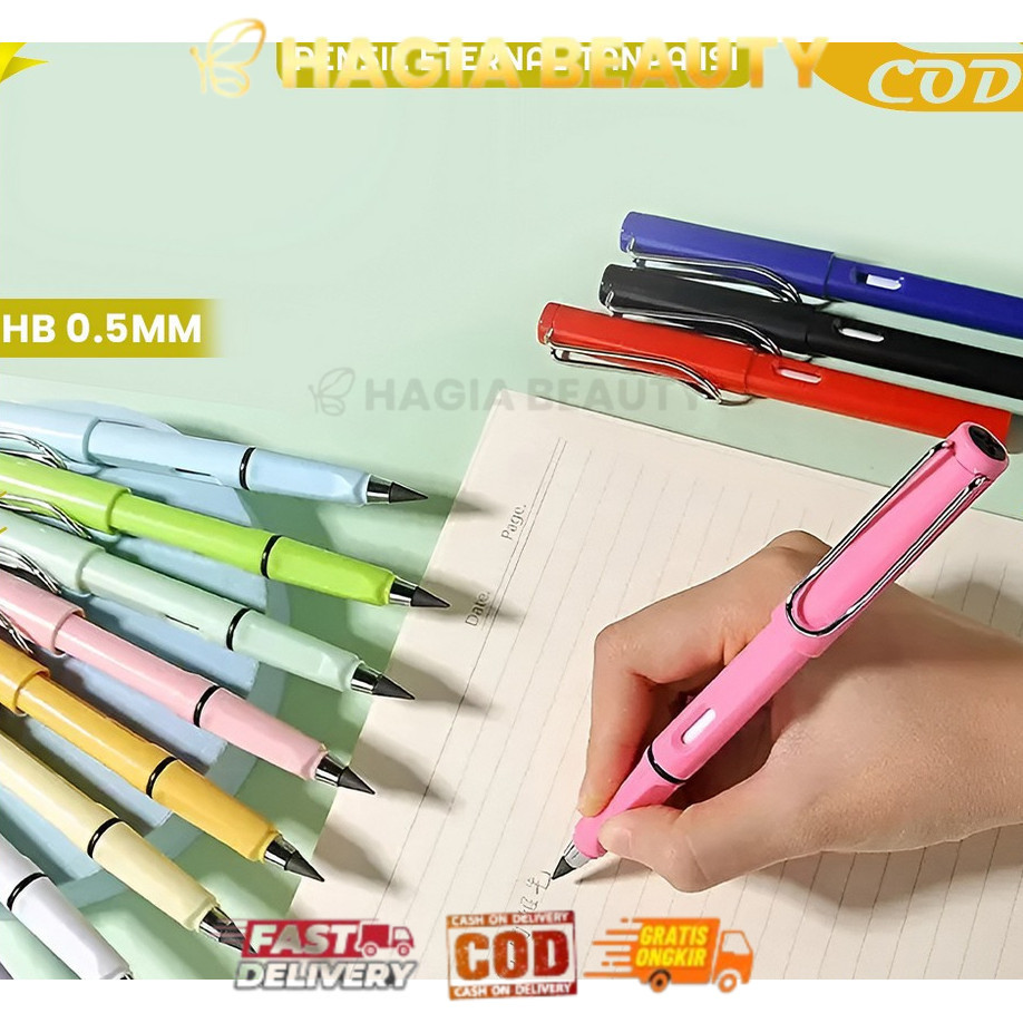 

HAGIA AKS - Pensil Eternal Tanpa Batas HB 0.5mm Tanpa Rautan dengan Penghapus Praktis / Eternal Pencil Magic Unlimited Tanpa Isi Perlengkapan Menggambar Anak / Pensil HB Macaron Anti Ribet
