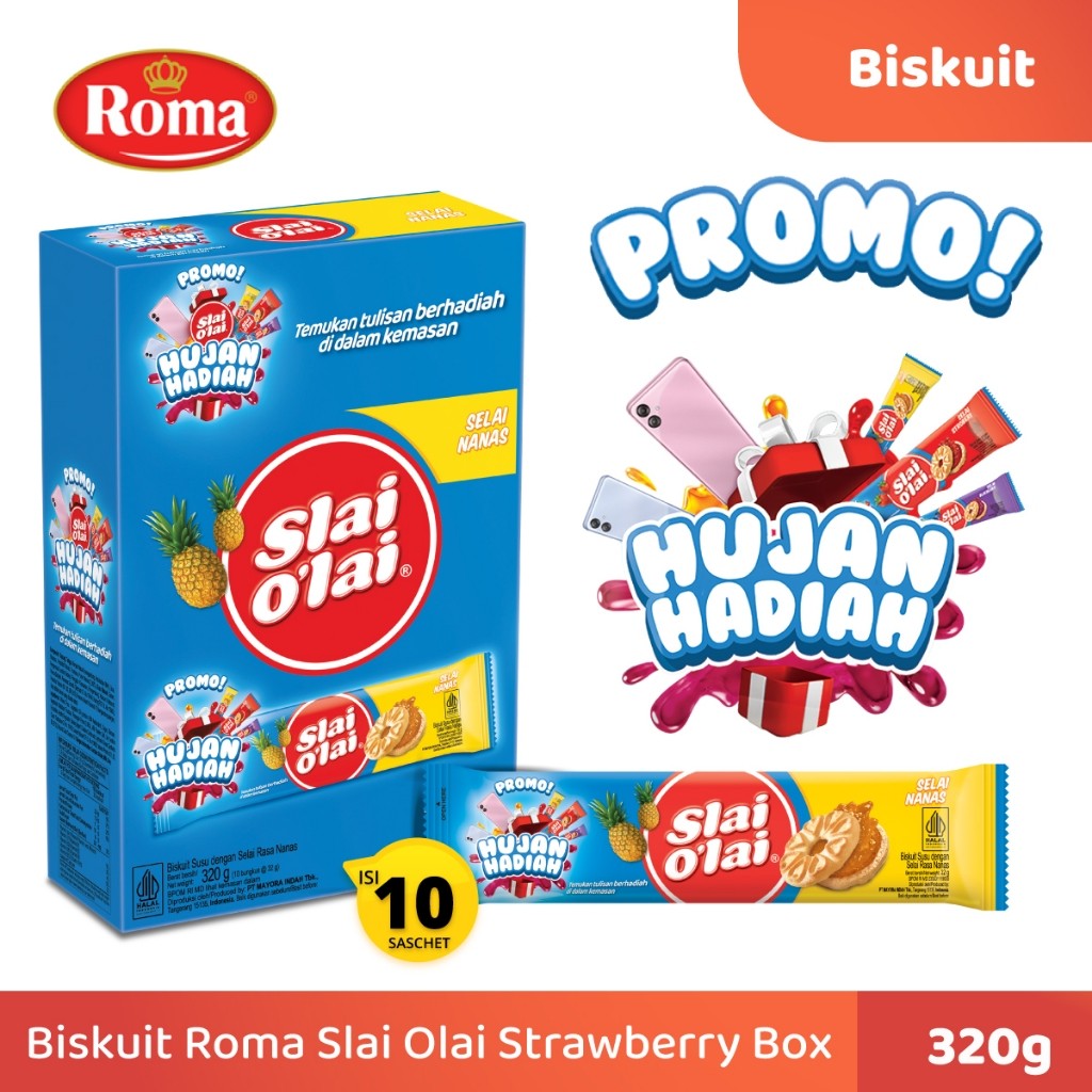 

Roma Slai Olai Pineapple Box 10 Sachet