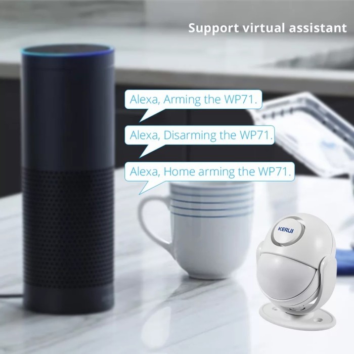 

KERUI Alarm Sensor Gerak WP71 120db Anti Maling Smart life - Tuya