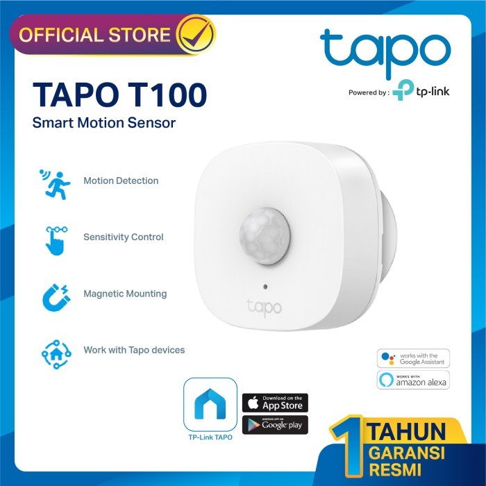 

TAPO T100 Smart Battery Motion Sensor Energy Saving Motion Detection