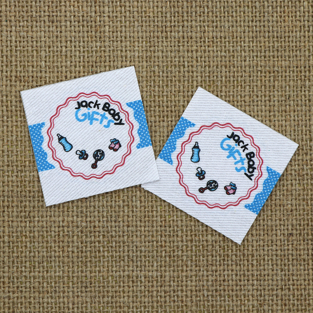 

40pieces Custom logo labels, Personalized name tags for children, Iron on label, Custom Clothing Labels, Name Tags(YT045)
