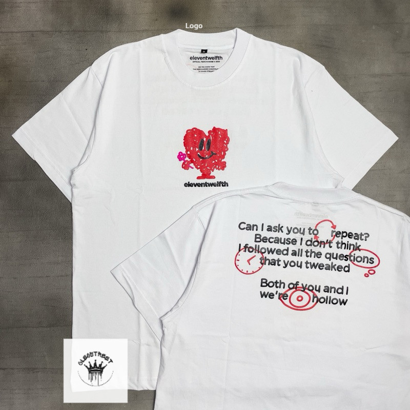 Eleventwelfth - Hollow | Tshirt White Original Merchandise cotton heavy 24s