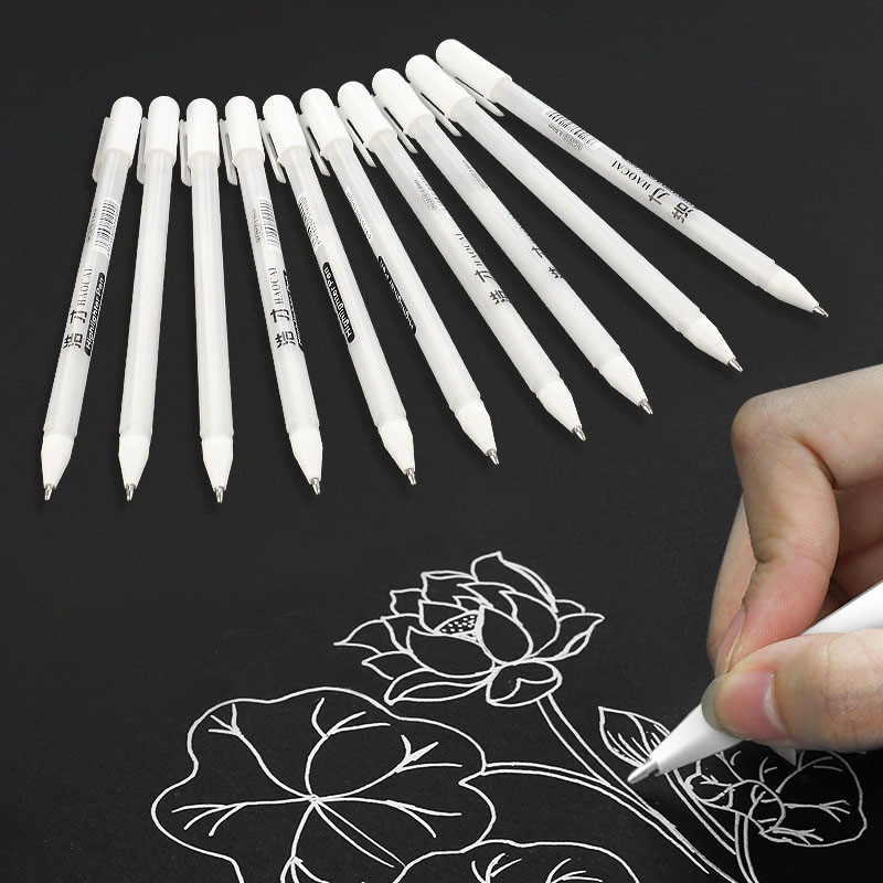 

0.7mm Paint Marker Permanent Marker Graffiti Metalic Marker Pens Gold Silver White Pen Writting Drawing Art Supplies