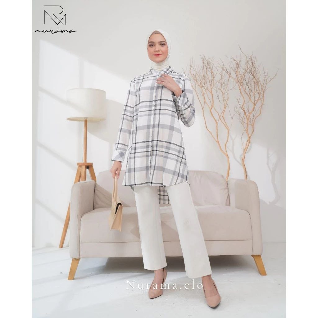 Tunik Ameenah Flanel by Nurama