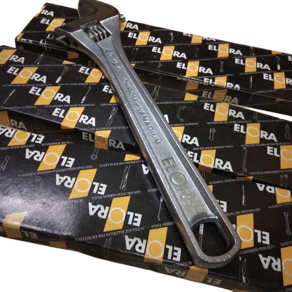 

Kunci Inggris 12" ELORA, 1NR 60-12MB Heavy Duty Adjustable 12" W-GERMANY