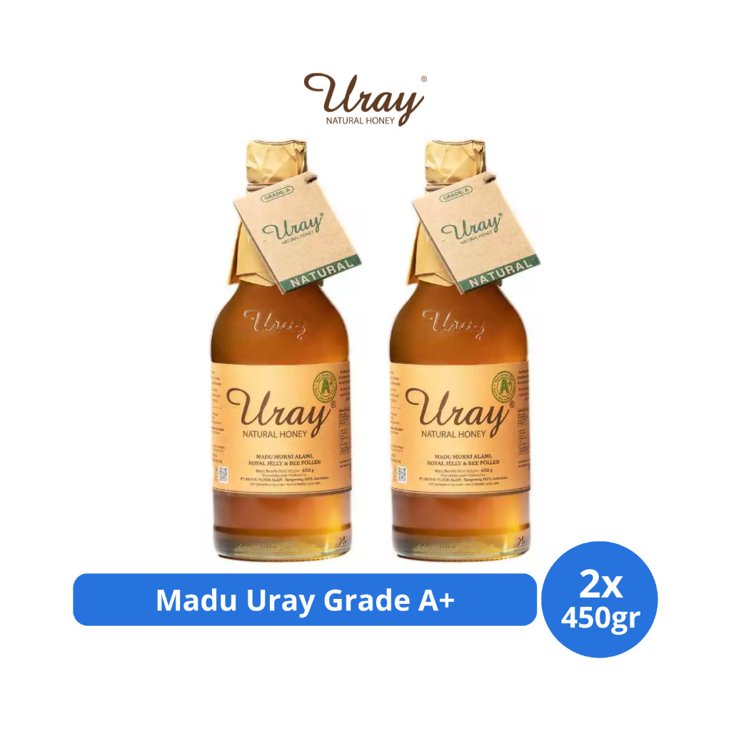 

Madu Uray Grade A+ Natural Honey 450gr x 2 pcs