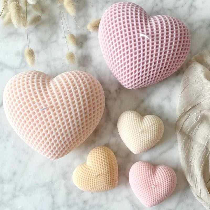 

3D Woven Love Silicone Mold Love Resin Candle Mold Mousse Cake Aromatherapy Candle Mold Chocolate Pastry Baking Mold