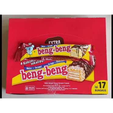 

Beng Beng Coklat wafer kemasan terbaru 1 box isi 17 Pcs @25gram