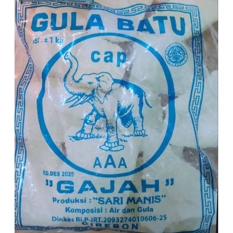 

ASLI GULA BATU CIREBON//Gula Batu Putih 1kg Asli Cirebon