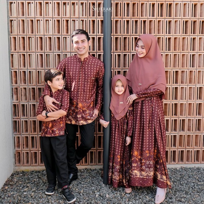 ✔VN.KIA✔ - BEST SELLER Gamis Syari Kemeja Koko Batik Couple ARKI ARKANI by Shieraki indonesia - GIRL