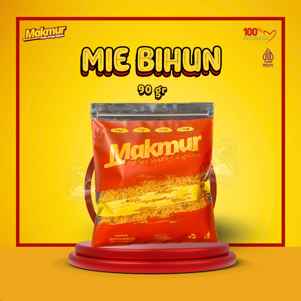 

Makmur Mie Bihun Crispy Varian Level Pedas - Makanan Ringan Viral
