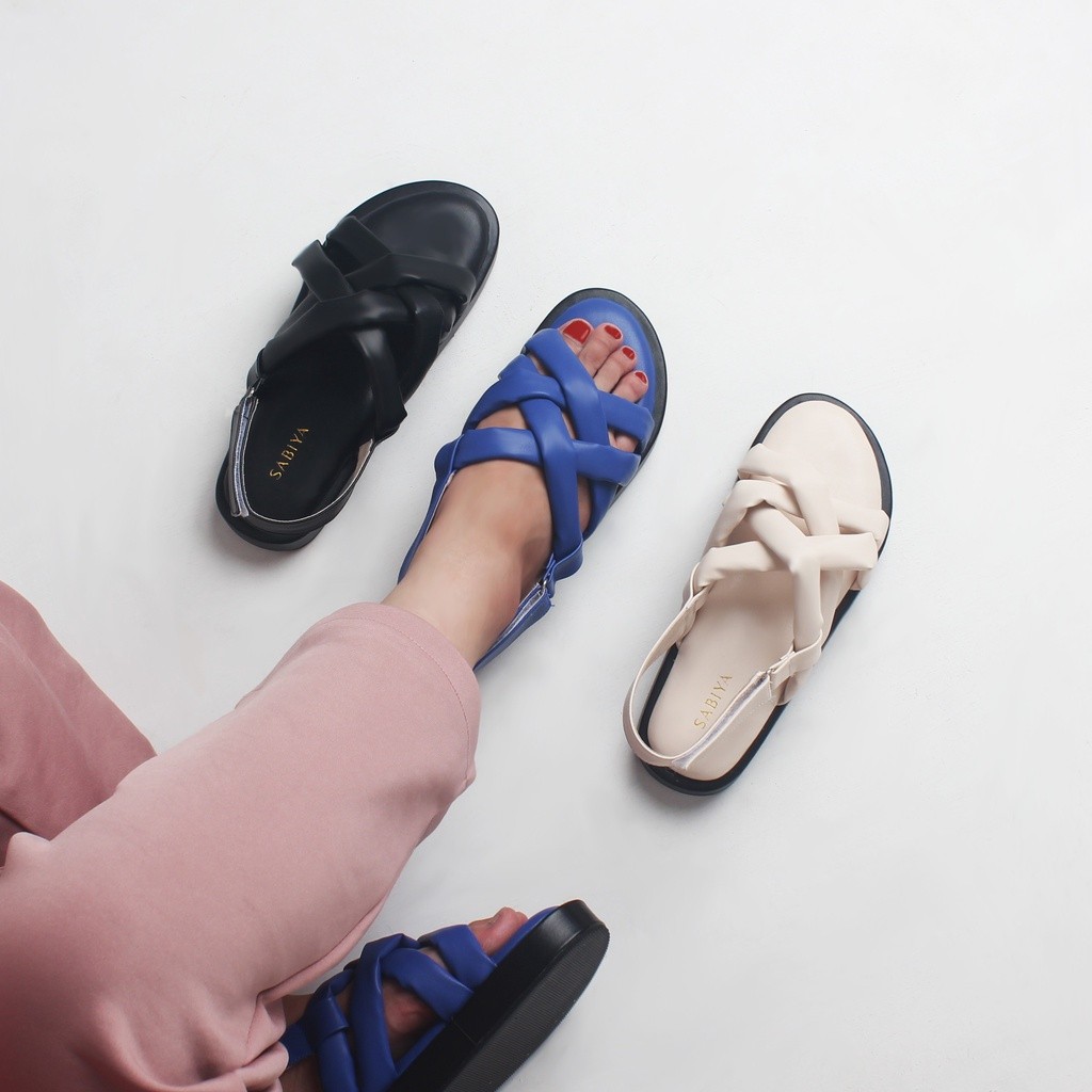 Platform Sandals Wedges Sandal Spon Wanita Model Platform Korea