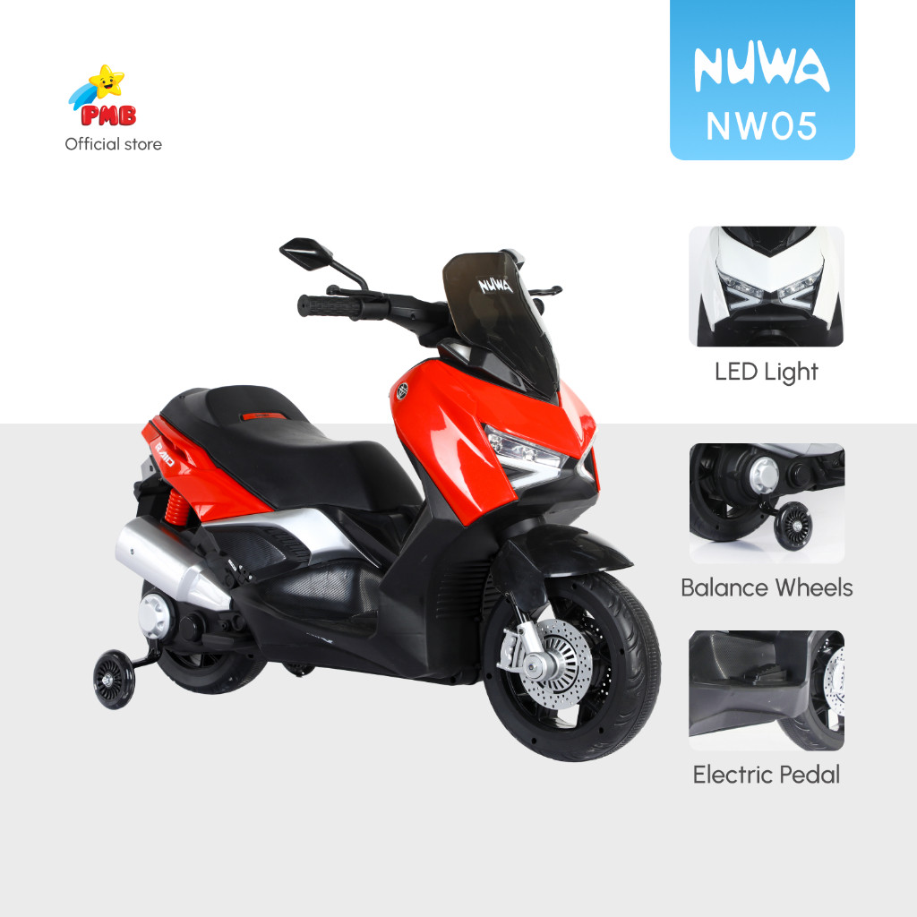 PROMO MAINAN MOTORAN ANAK MOTOR AKI PMB TOYS NUWA NW05 NW-05 NW 05 -GOWESLAJU