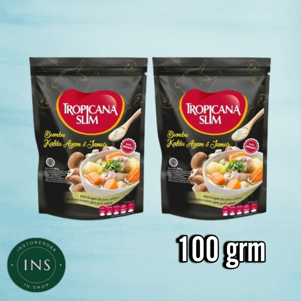 

Tropicana Slim Bumbu Kaldu Ayam Jamur 100gr - Rendah Garam Bebas MSG