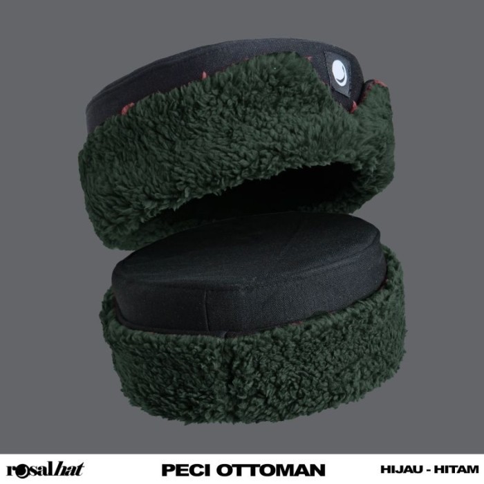 Peci Bulu  bukhara new Modifikasi PECI TRADISIONAL KHAS TURKI  by ROSAL - Hijau-Hitam