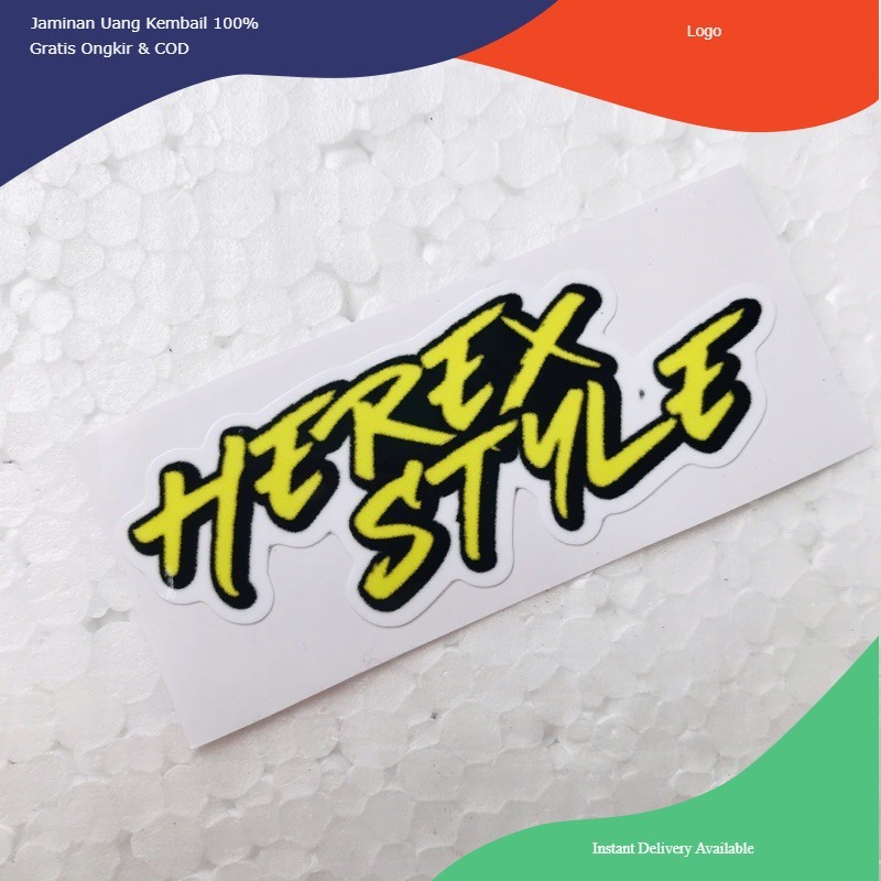 

Stiker Herex Style Orajet Cutting Laminasi Glossy Min.Order 20 Ribu