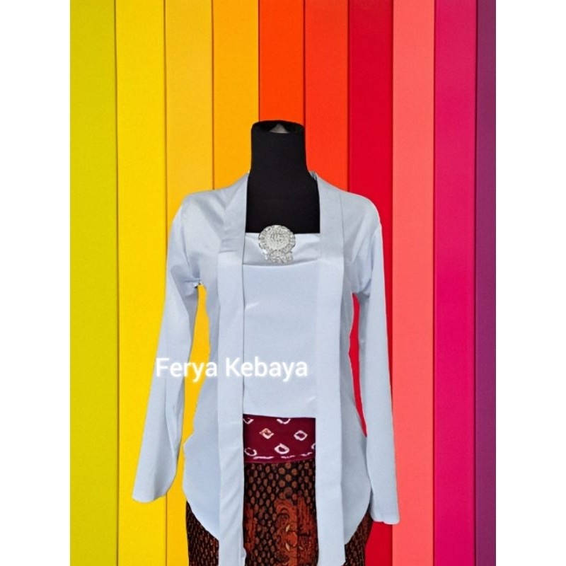 Baju KEBAYA KUTU BARU BLUDRU POLOS TERMURAH