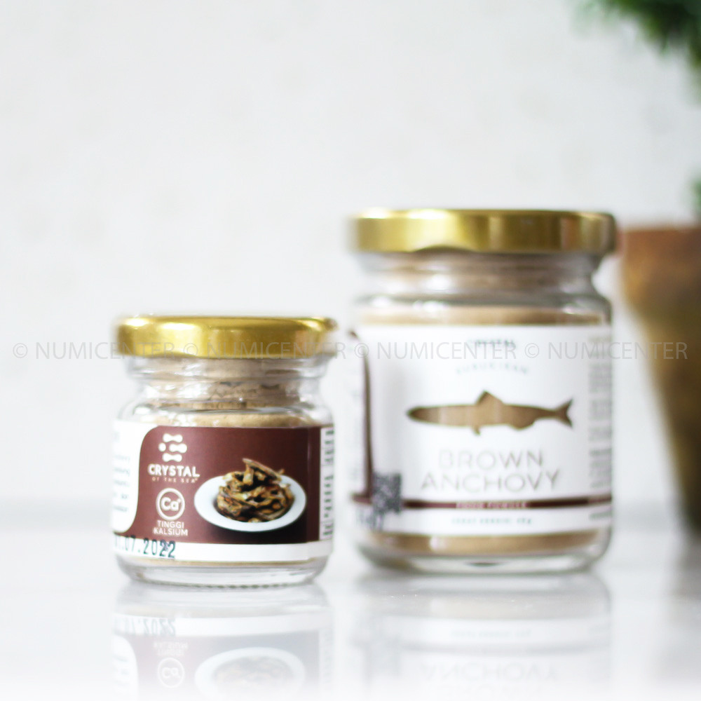 

20G Brown Anchovy Food Powder Bubuk Teri Jengki COTS - CRYSTAL OF THE SEA