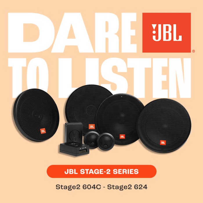 JBL Stage2 Series Paket Speaker Audio Mobil