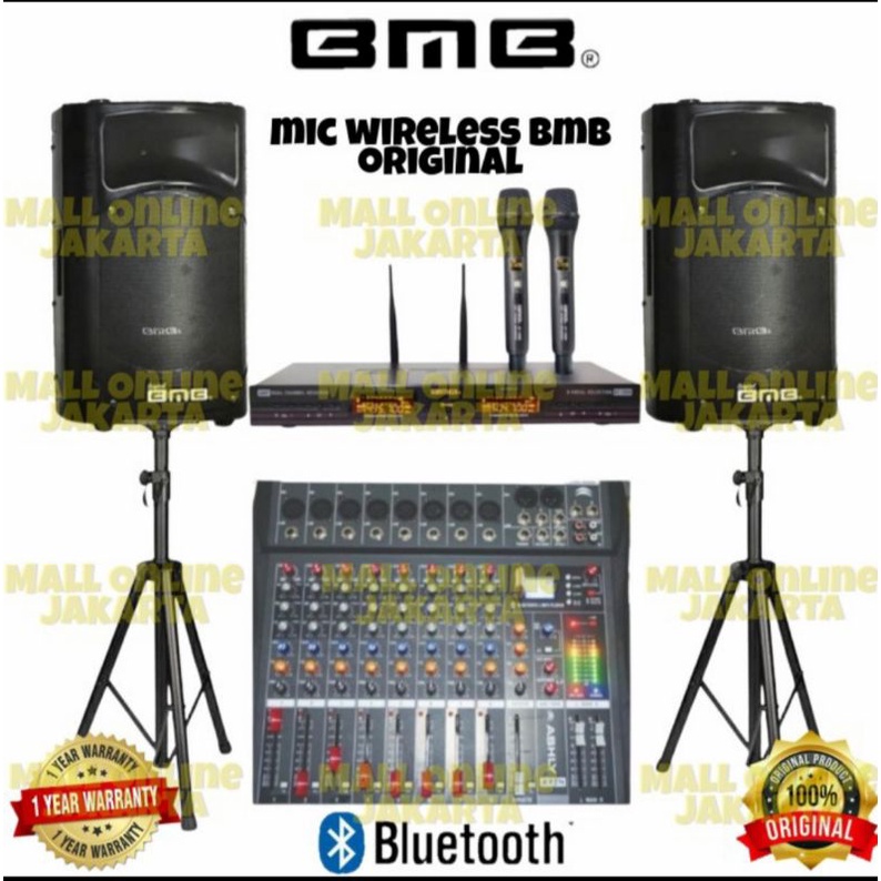 Paket Speaker Aktif BMB 15Inch Original Sound System Outdoor lapangan